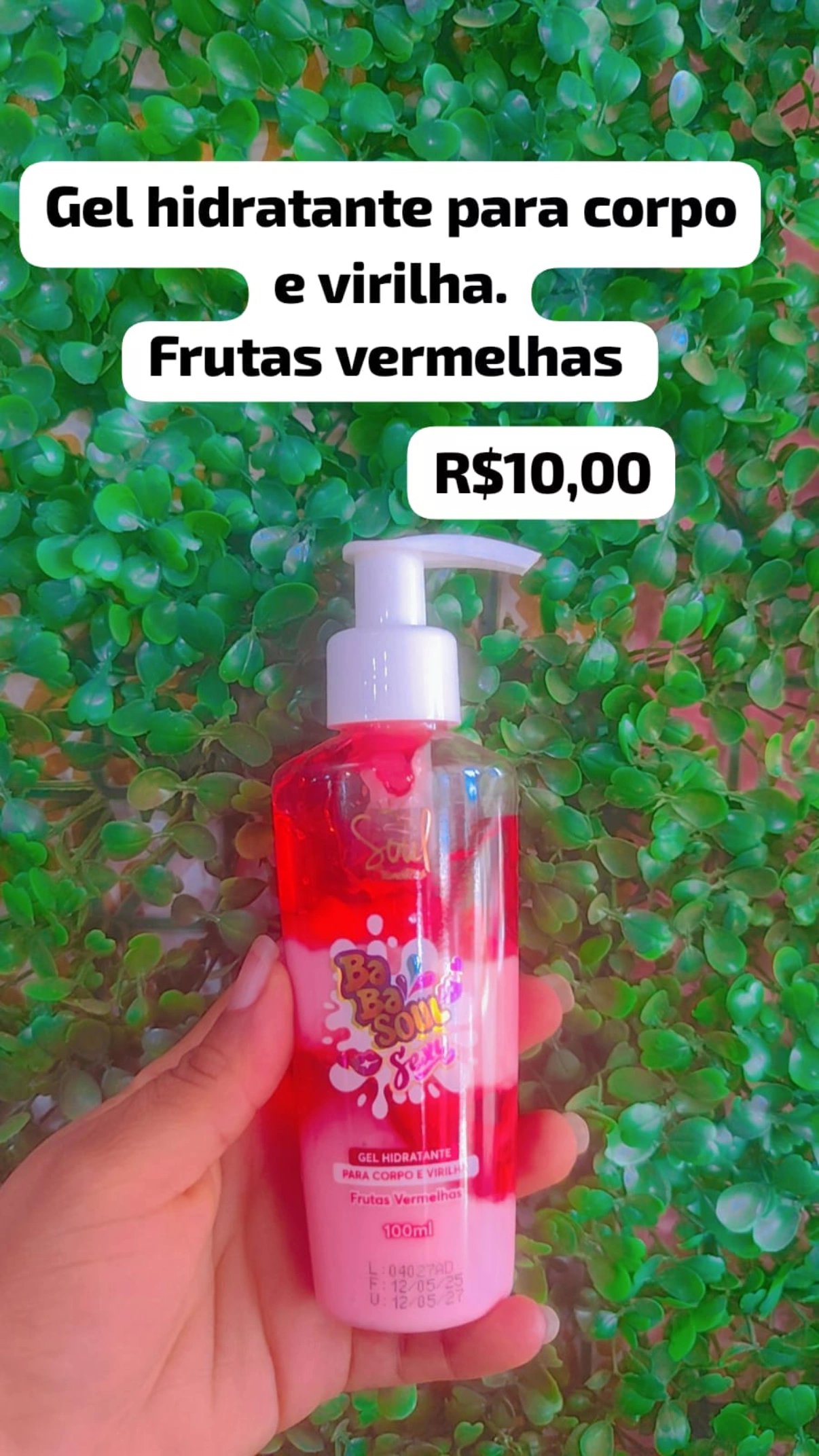 Gel hidratante.